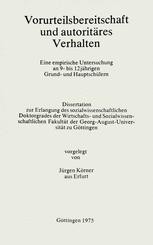 Vorurteilsbereitschaft und autoritäres Verhalten | SpringerLink