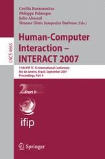 Human-Computer Interaction - INTERACT 2007: 11th IFIP TC 13 ...