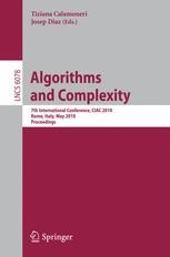 Algorithms and Complexity: 7th International Conference, CIAC 2010 ...