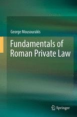 Fundamentals of Roman Private Law | SpringerLink