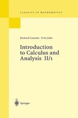Introduction to Calculus and Analysis II/1 | SpringerLink