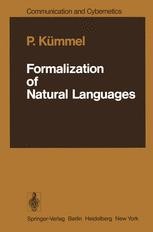 Formalization of Natural Languages | Springer Nature Link
