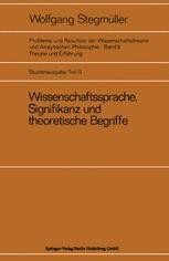 Wissenschaftssprache, Signifikanz und theoretische Begriffe: Das ...