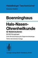 Hals-Nasen-Ohrenheilkunde Für Medizinstudenten | SpringerLink