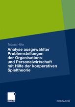 Analyse ausgewählter Problemstellungen der Organisations- und ...