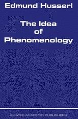 The Idea of Phenomenology | Springer Nature Link