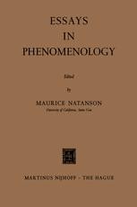 Essays in Phenomenology | Springer Nature Link