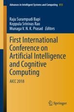 First International Conference on Artificial Intelligence and Cognitive ...