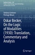 On the Logic of Modalities (1930): Translation, Commentary and Analysis Book Cover