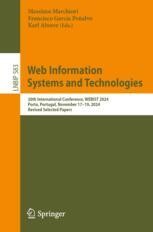 Web Information Systems and Technologies: 20th International