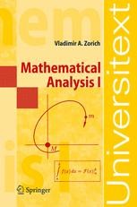 Mathematical Analysis I | SpringerLink Mathematical Analysis I | SpringerLink