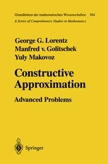 Constructive Approximation: Advanced Problems | SpringerLink