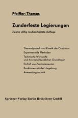 Zunderfeste Legierungen Harald Pfeiffer Springer