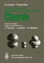 Kurzes Lehrbuch Der Anorganischen Und Allgemeinen Chemie Gerhart Jander Springer