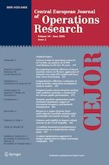Image: Central European Journal of Operations Research cover