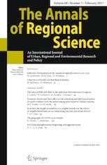 The Annals of Regional Science cover image