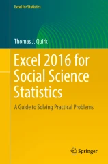 book cover: Excel 2016 for Social Science Statistics