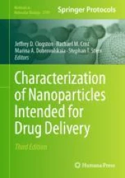 Characterization of Nanoparticles Intended for Drug Delivery | Springer ...