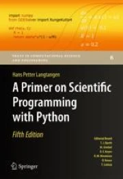 A Primer on Scientific Programming with Python | Springer Nature Link