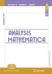 Volume 30, Issue 3 | Analysis Mathematica
