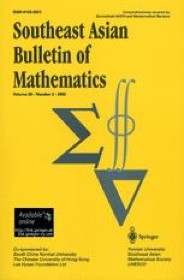 Southeast Asian Bulletin of Mathematics  Volumes and issues