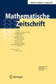 cover - Mathematische Zeitschrift