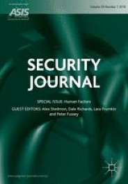 Security Journal  Volumes and issues