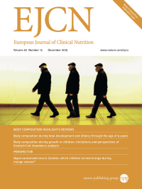 Volume 69 European Journal Of Clinical Nutrition