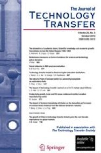 Thumbnail of Universities and start-up creation by Ph.D. graduates: the role of scientific and social capital of academic laboratories - The Journal of Technology Transfer