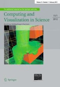 Editorial | Computing and Visualization in Science