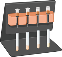 Setup of magnetic cell separator, stand and column (Figure made with Biorender)