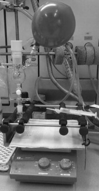 Glass reactor and syringe reactor employed for solid-phase synthesis on an orbital shaker