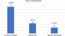 cord blood banking research articles