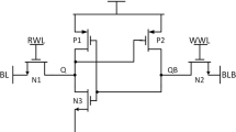 Schematic Diagram Sram Cell Structure CMOS SRAM Circuit Design And