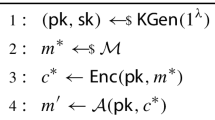 CAKE: Code-Based Algorithm for Key Encapsulation | SpringerLink