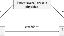 research findings indicate higher levels of patient trust