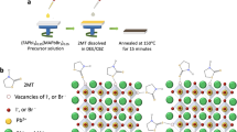 Surface Passivation of Perovskite Solar Cells Toward Improved ...