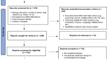 research topics on integrated science education