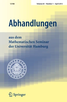 Abhandlungen aus dem Mathematischen Seminar der Universität Hamburg