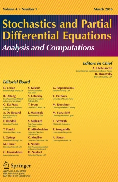 Home | Stochastics and Partial Differential Equations Home | Stochastics and Partial Differential Equations