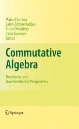 Commutative Algebra | SpringerLink