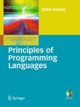 Principles Of Programming Languages | SpringerLink