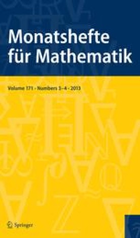 Monatshefte für Mathematik | Volume 202, issue 2