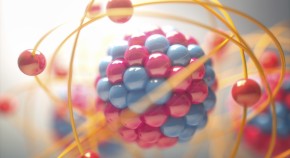 Illustration of an atom and its constituents