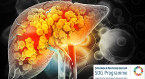 3D illustration of a damaged liver