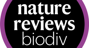 Journal local with the words "Nature Reviews Biodiv" in a purple circle.