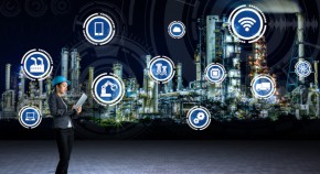 Night side with illuminated cities lights.