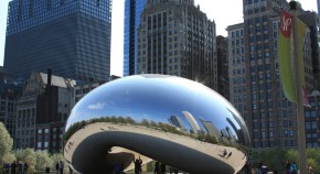 Chicago Bean and skyline