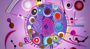 abstract painting of a cell