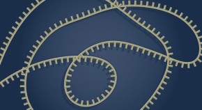 artistic impression of an RNA sequence